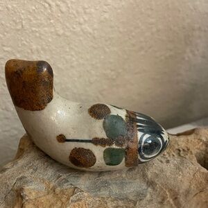 Vintage Tonala Mexico Fish Pottery